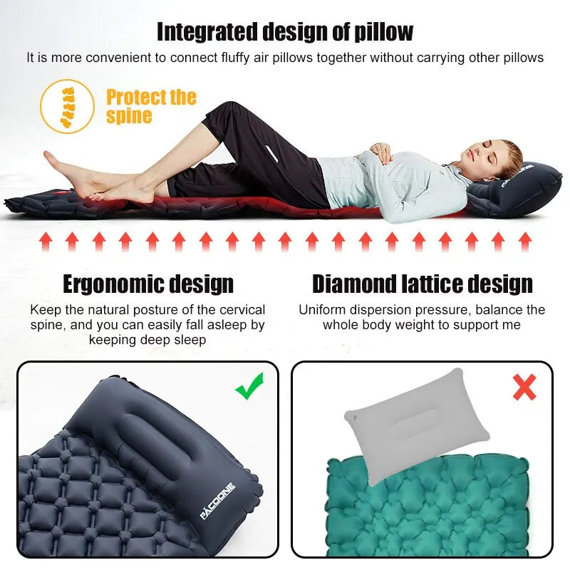 Easy Inflatable Mattress Sleeping Pad