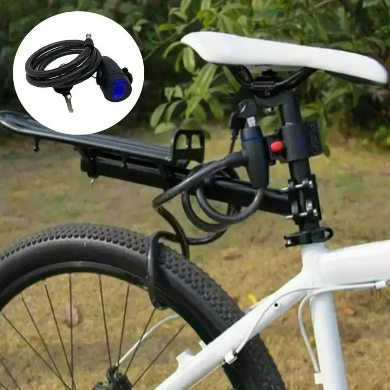 Heavy Duty Chain Metal Lock Anti Theft Bike Lock with 2 Keys for Maximum Security and Reinforcement