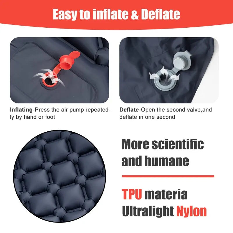 Easy Inflatable Mattress Sleeping Pad