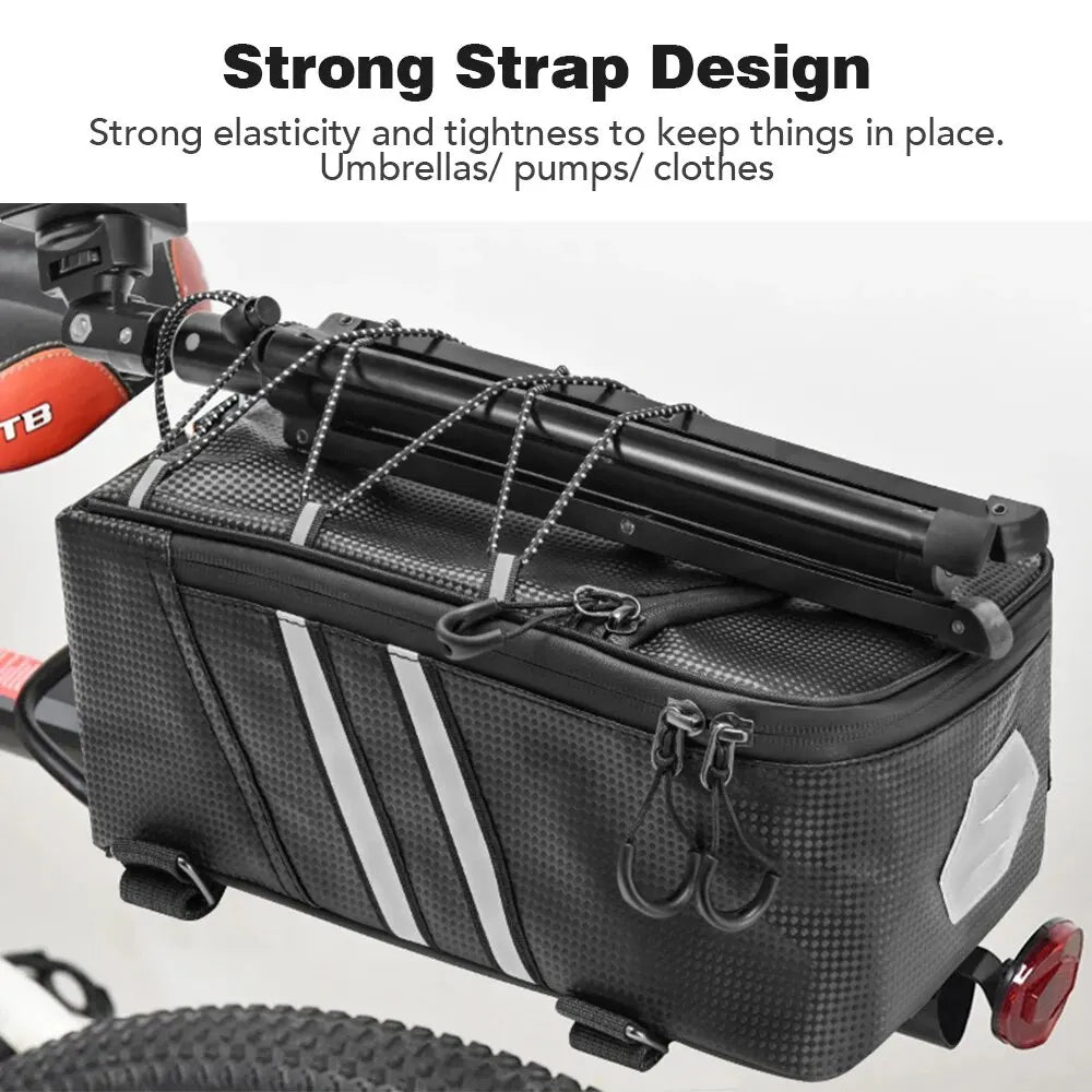 Bicycle Rear Seat Bag MTB Bike Rack Bag Trunk Pannier Cycling Large Capacity Waterproof Travel Bag