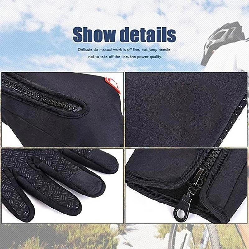 Waterproof + Windproof Gloves for Biking