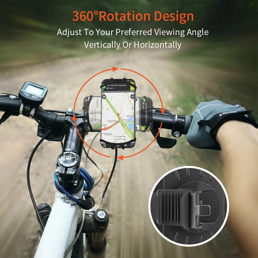 360 Rotatable Bike phone Holder