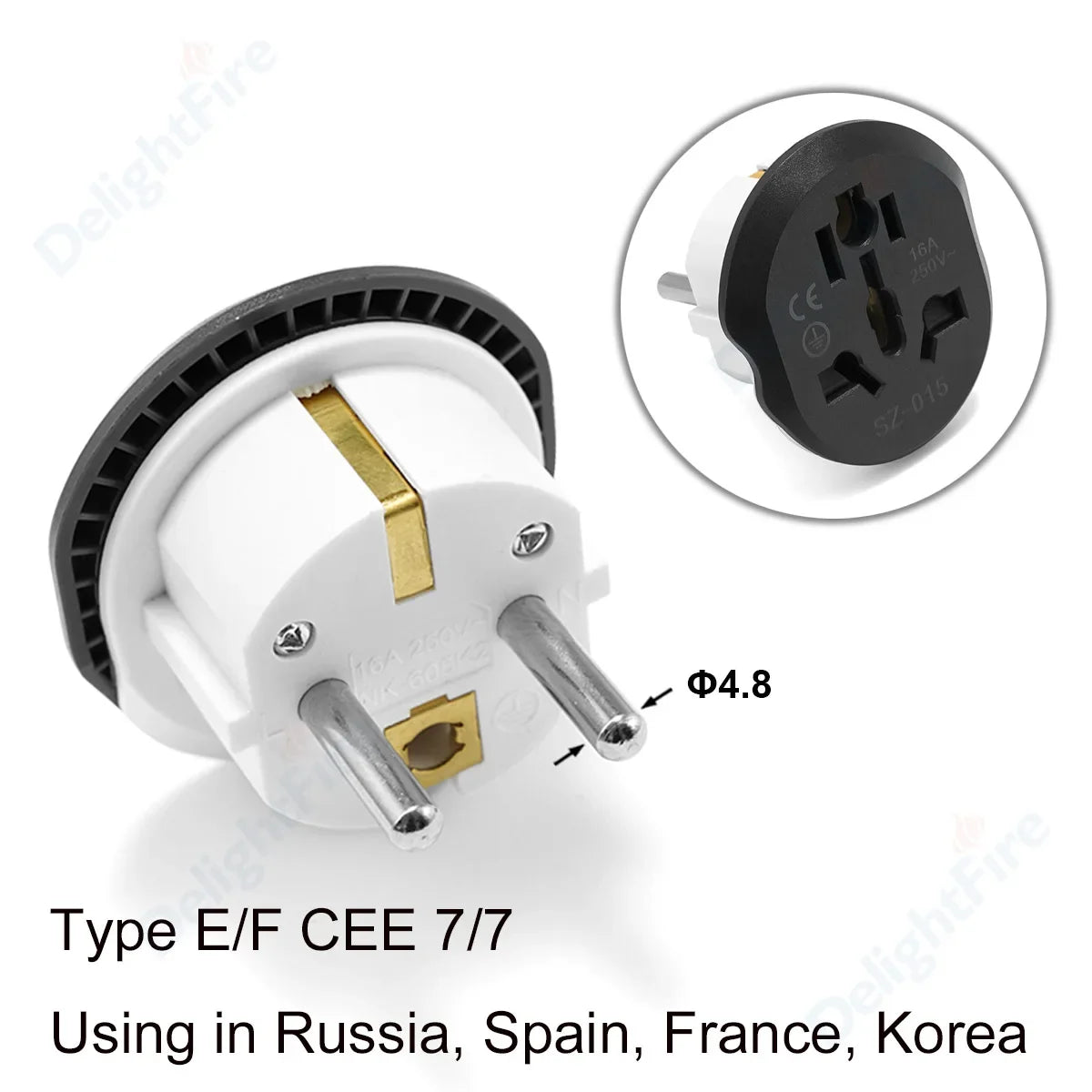 EU to UK Plug Adaptor