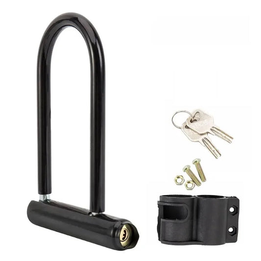 Bicycle U Lock With Key Anti-theft Safety