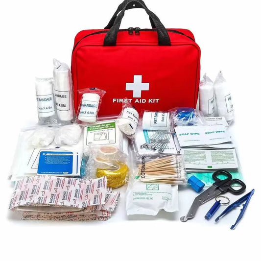 First Aid Kit, Multi-purpose Emergency Medical Supplies with Portable Medical Bag