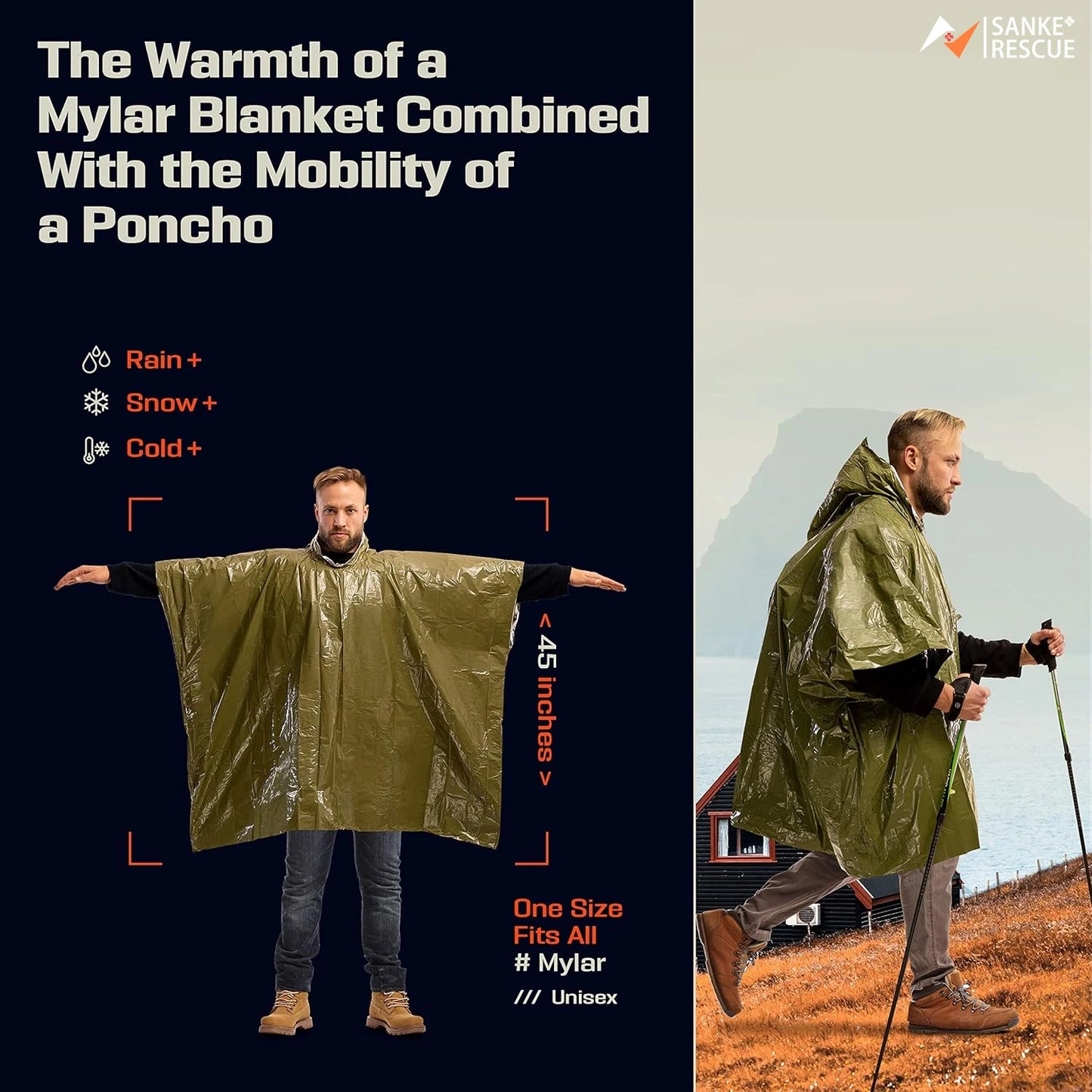 Emergency Waterproof Warm-Keeping Raincoat