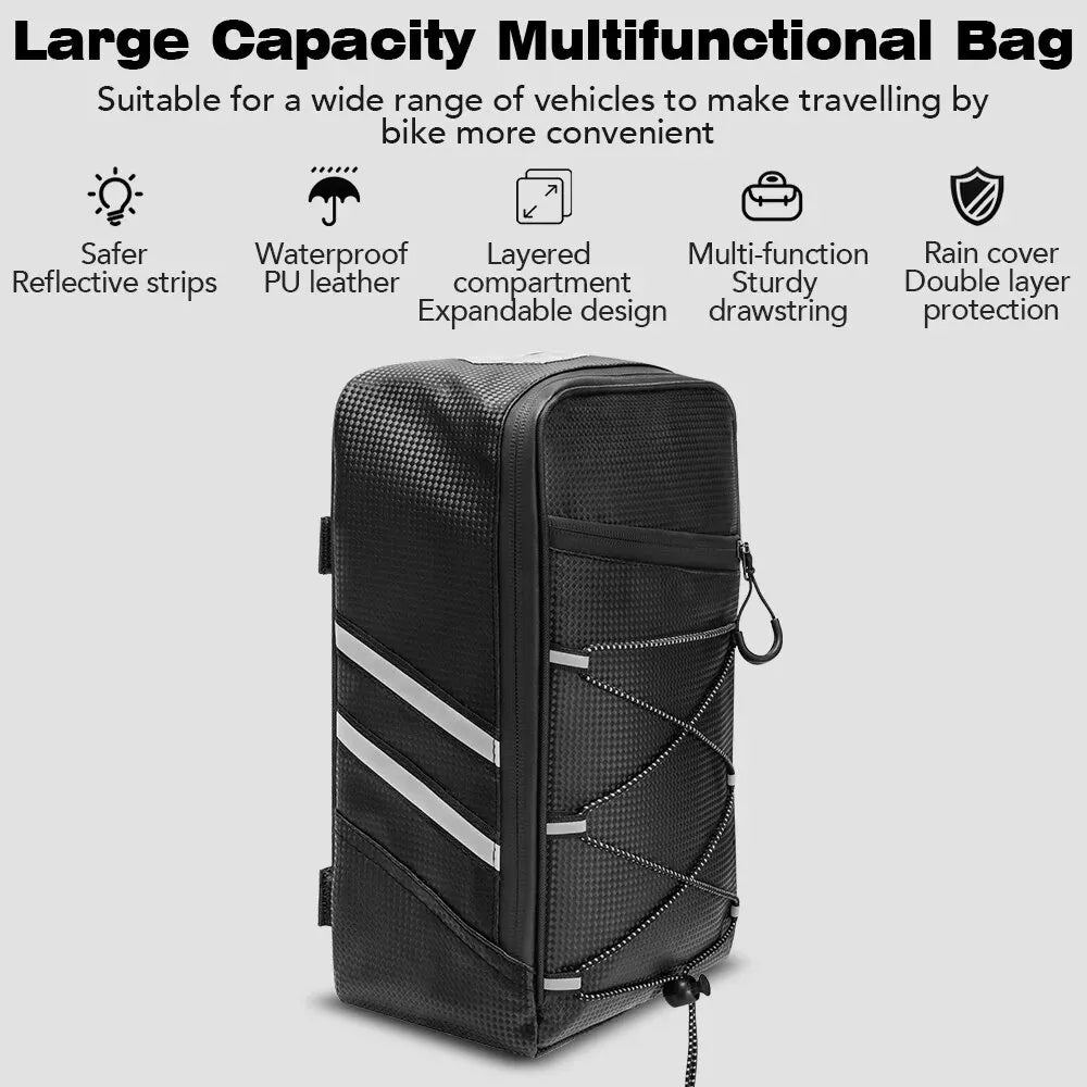 Bicycle Rear Seat Bag MTB Bike Rack Bag Trunk Pannier Cycling Large Capacity Waterproof Travel Bag