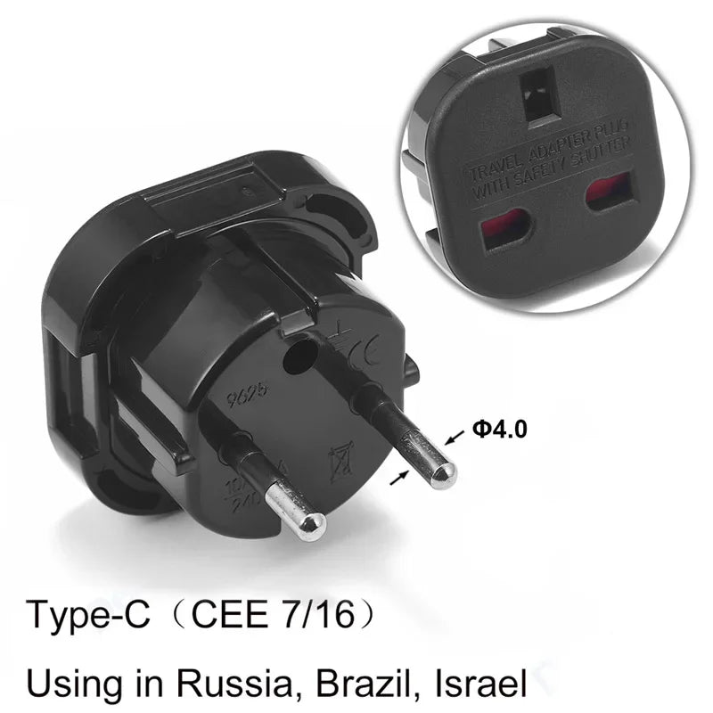 EU to UK Plug Adaptor