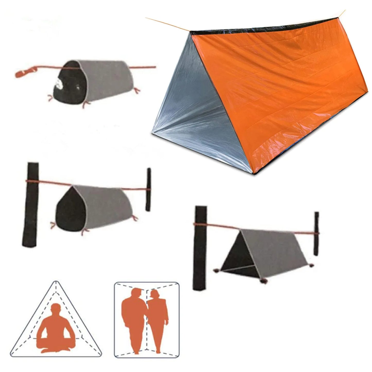 Solo Emergency  Survival Tent, Reusable