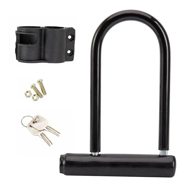 Bicycle U Lock With Key Anti-theft Safety