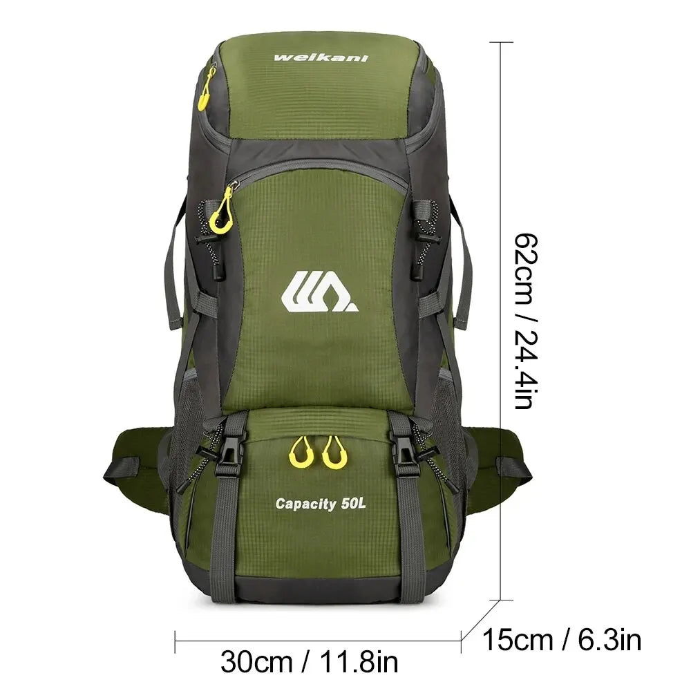 50L Multifunctional Hiking Backpack for Outdoor Sports & Travel