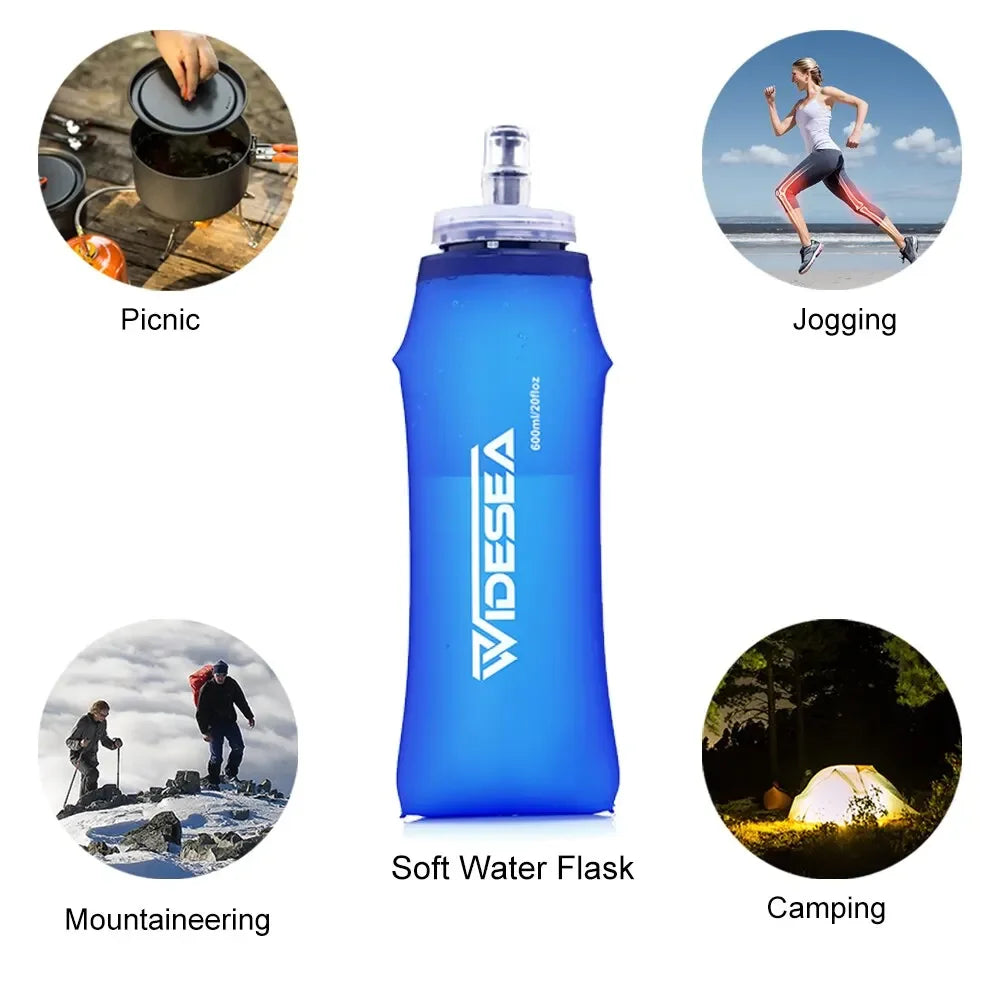 600ml Soft Water Bottle BPA Free