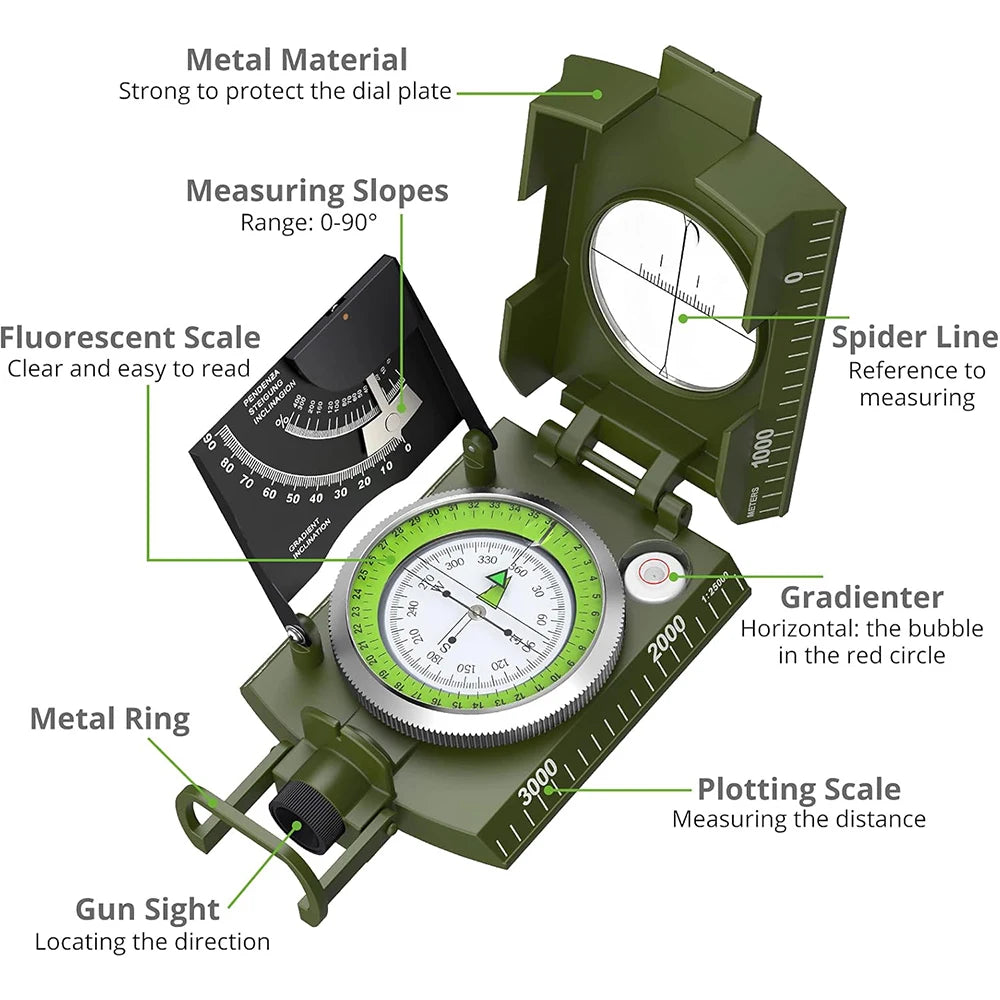 Mulitifunctional Outdoor Survival Compass